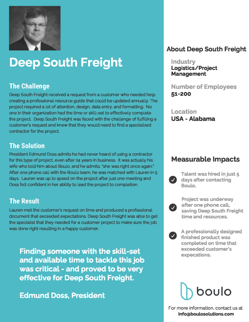 Deep South Freight – Case Study