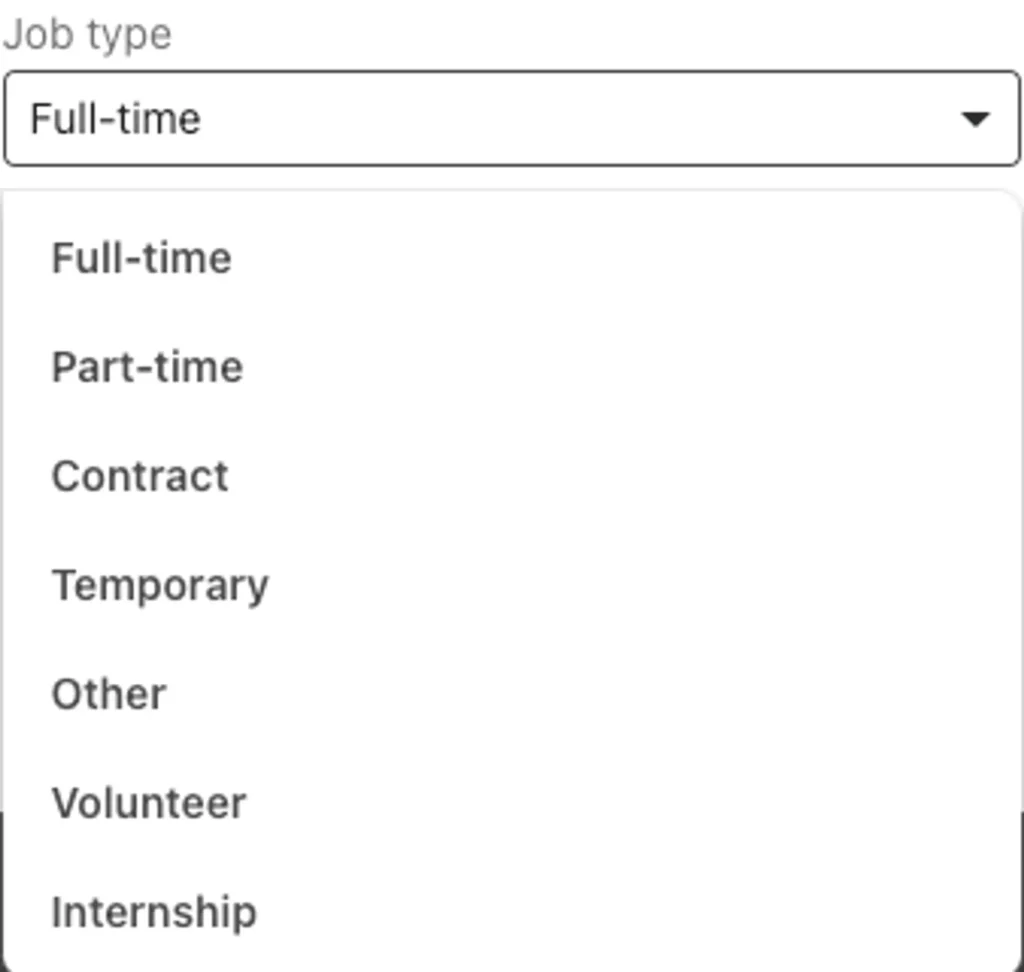 Job Type